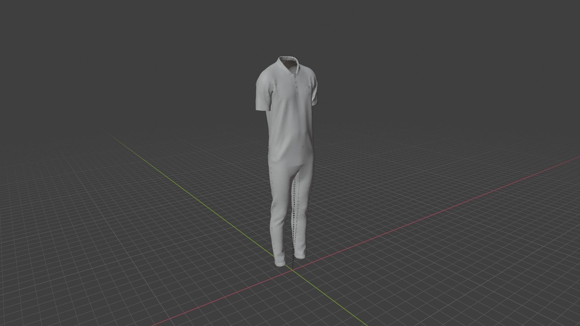 Man Clothes Low-poly 3D model_7