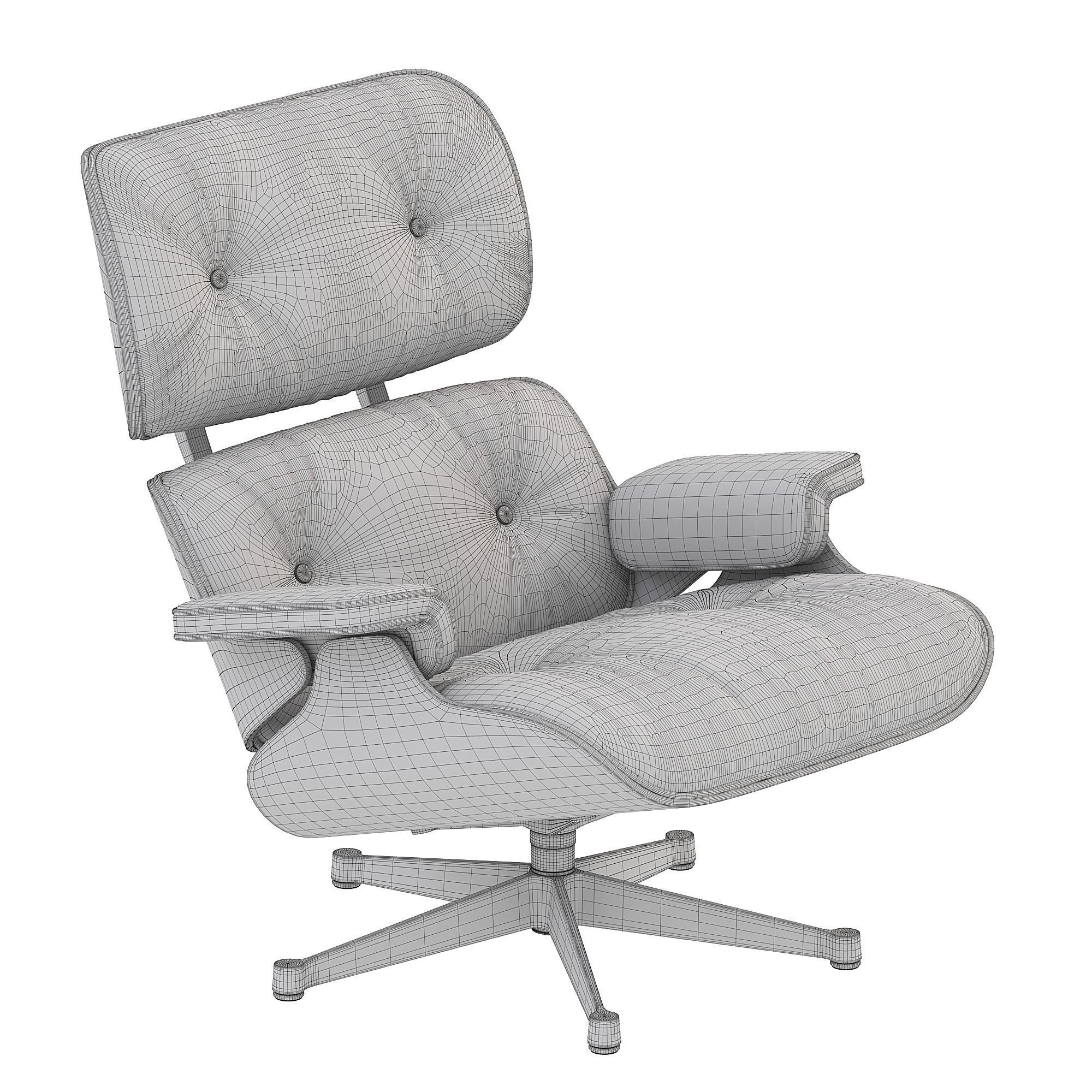 Lounge Armchair 3D model_3