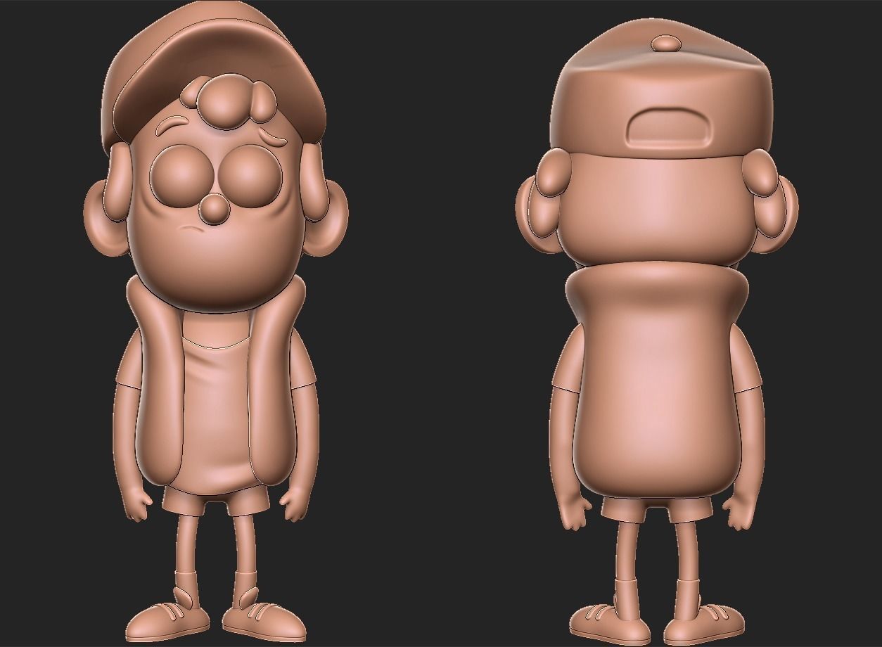 Dipper Gravity Falls 3D print model_2