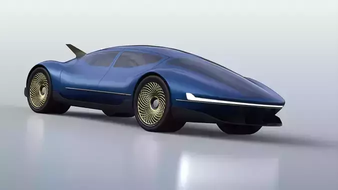 Excalibur V2- Futuristic Super Limousine 3D model