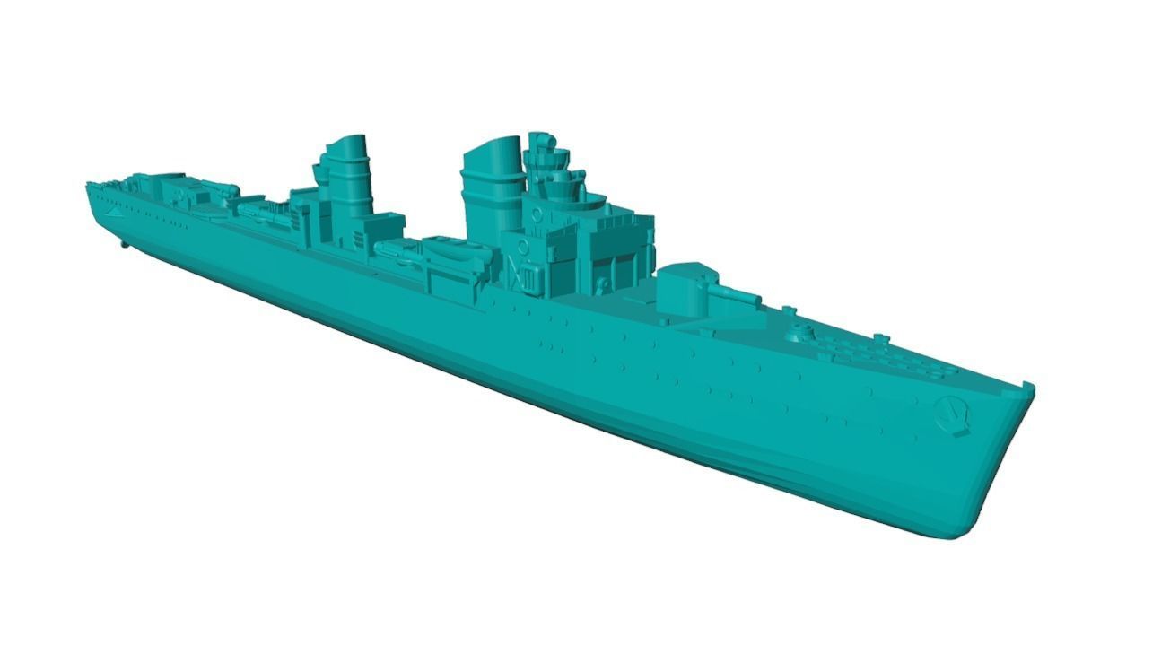1-300 scale Type 23 torpedo boat Free 3D model_3