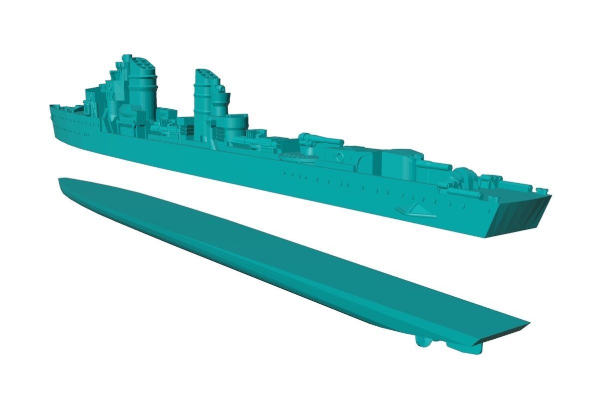 1-300 scale Type 23 torpedo boat Free 3D model_5