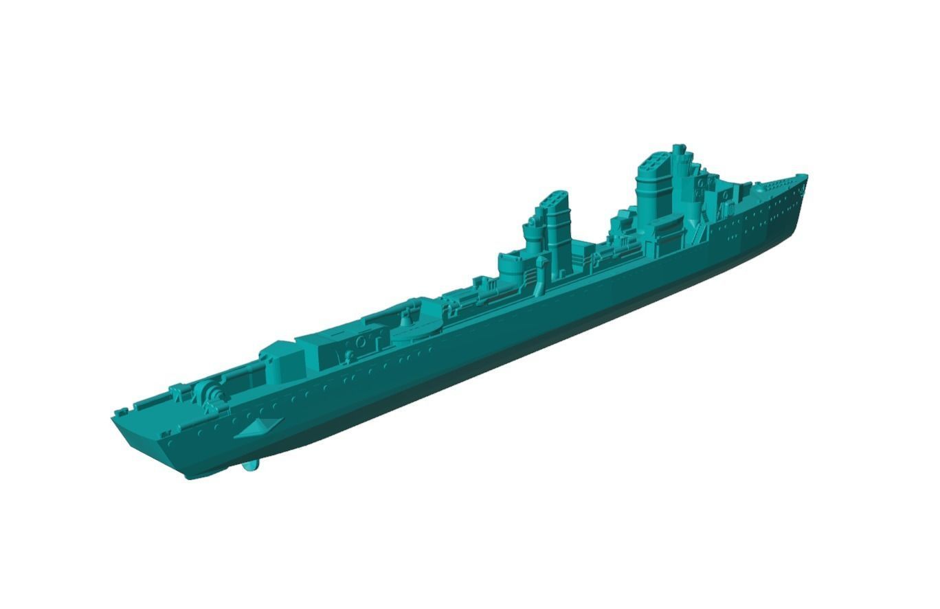 1-300 scale Type 23 torpedo boat Free 3D model_2