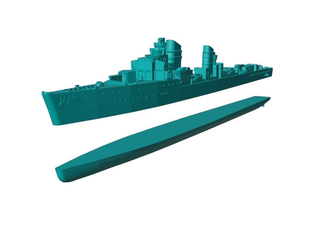 1-300 scale Type 23 torpedo boat Free 3D model_4