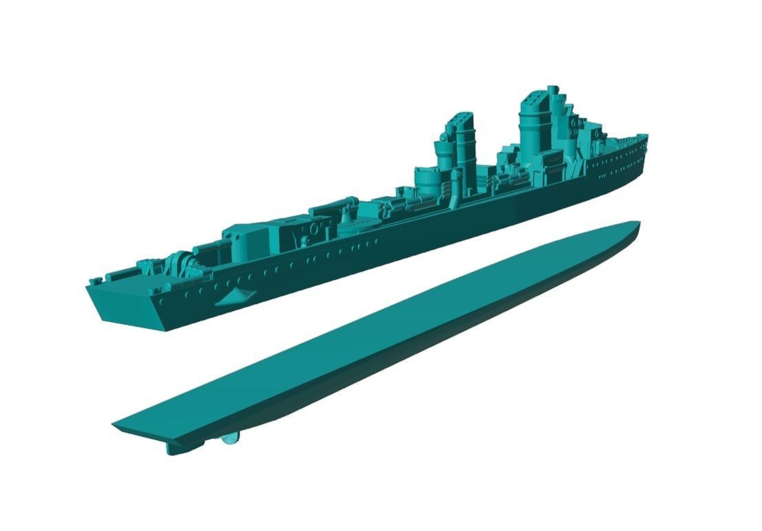 1-300 scale Type 23 torpedo boat Free 3D model_6