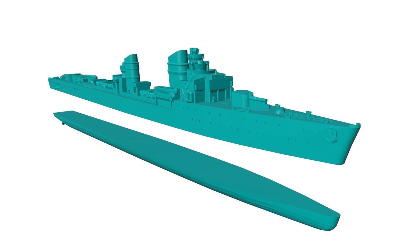 1-300 scale Type 23 torpedo boat Free 3D model_7