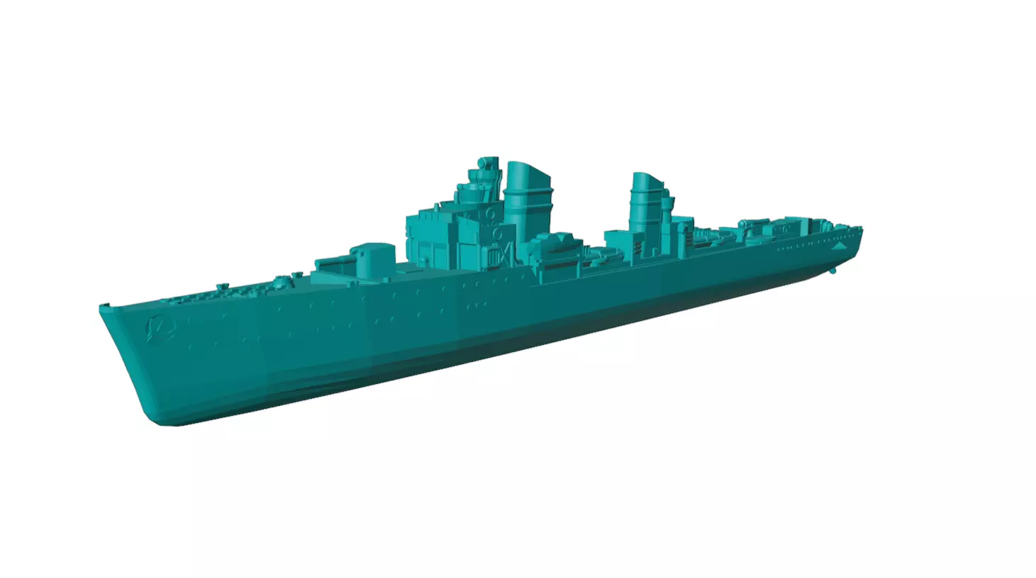 1-300 scale Type 23 torpedo boat Free 3D model_0