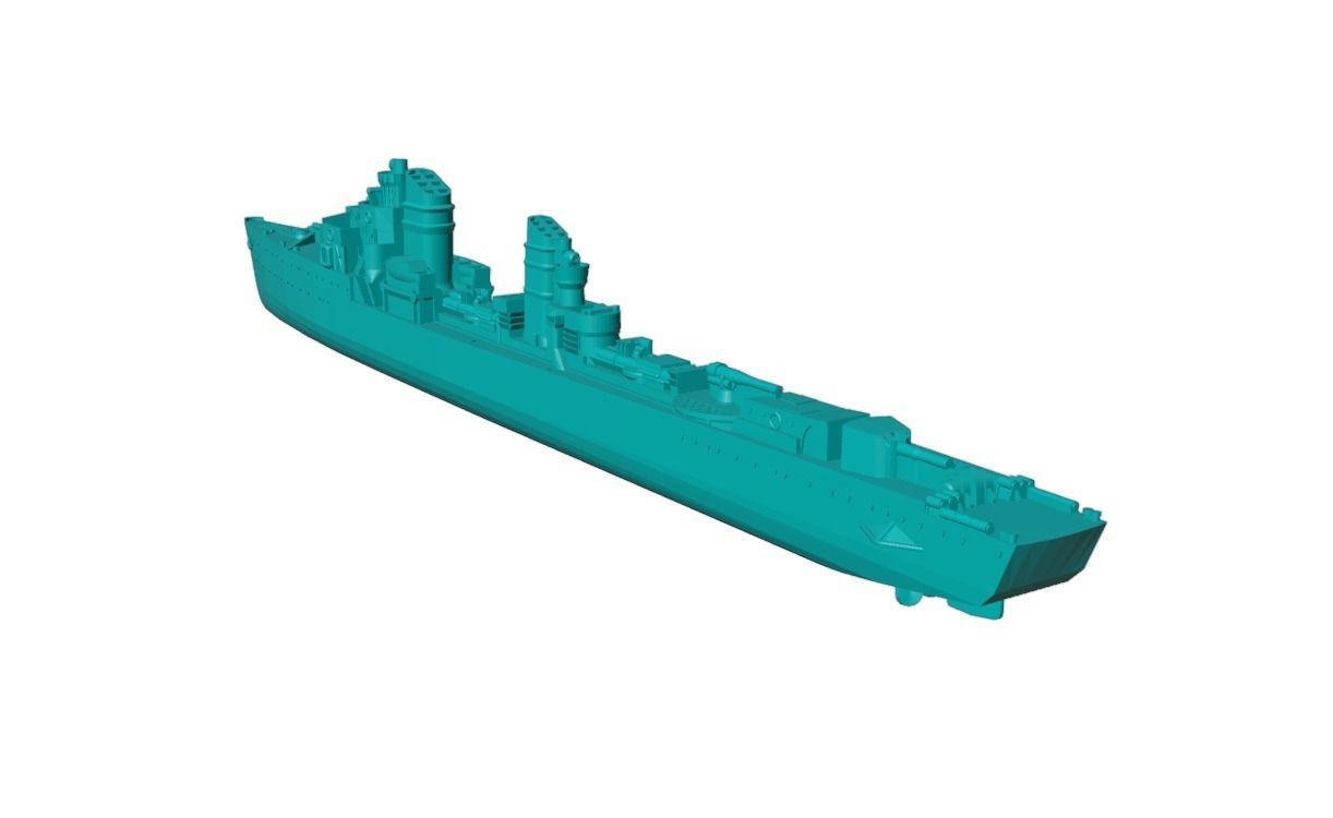 1-300 scale Type 23 torpedo boat Free 3D model_1