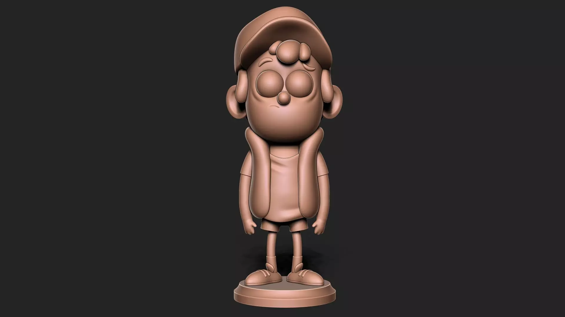 Dipper Gravity Falls with base 3D print model_0