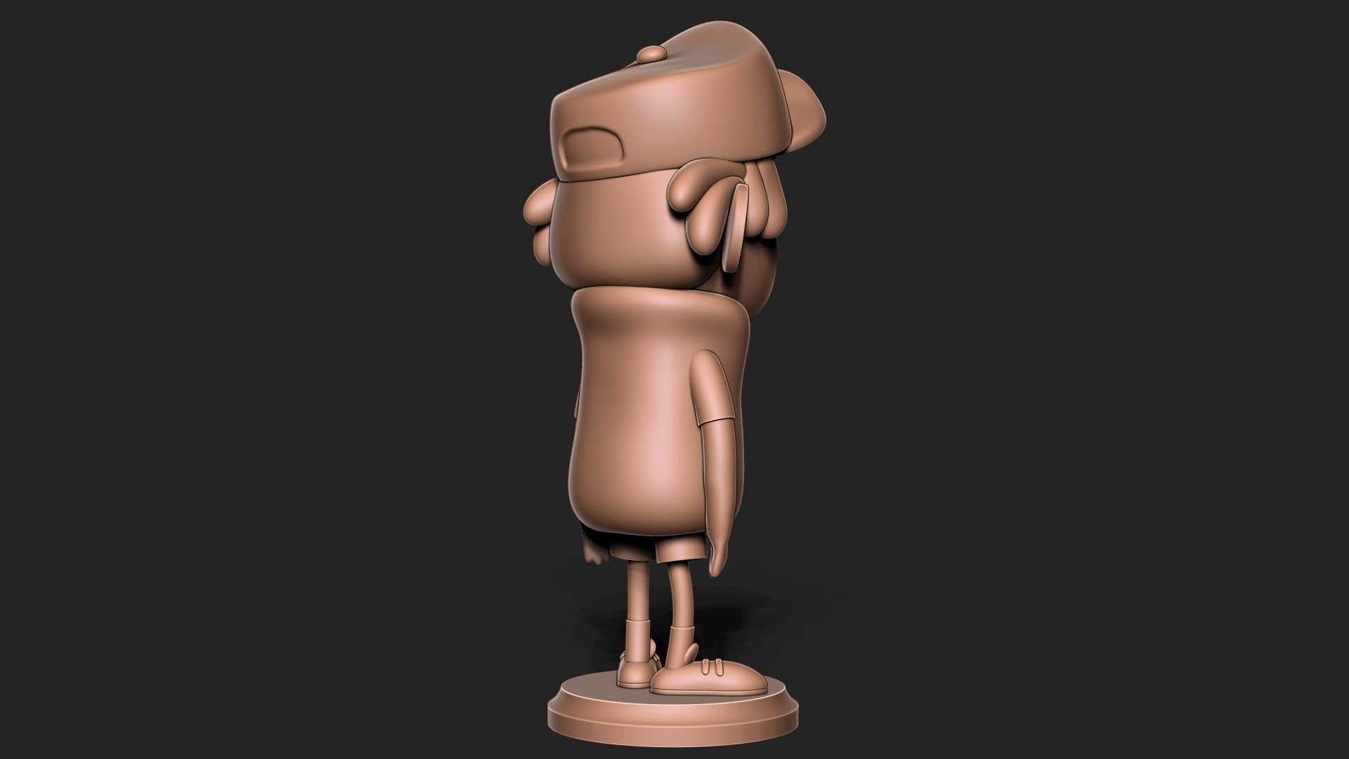 Dipper Gravity Falls with base 3D print model_8