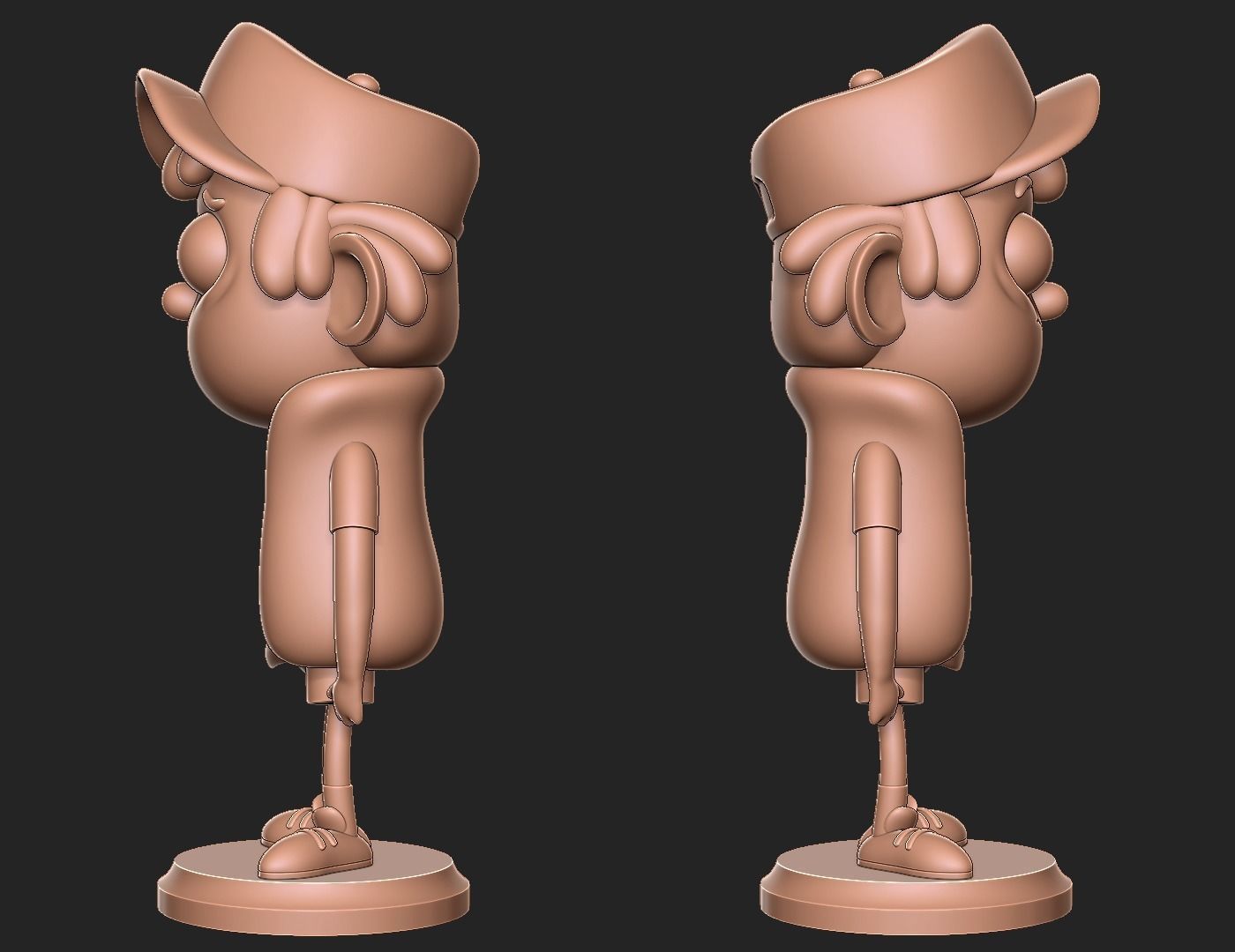 Dipper Gravity Falls with base 3D print model_2