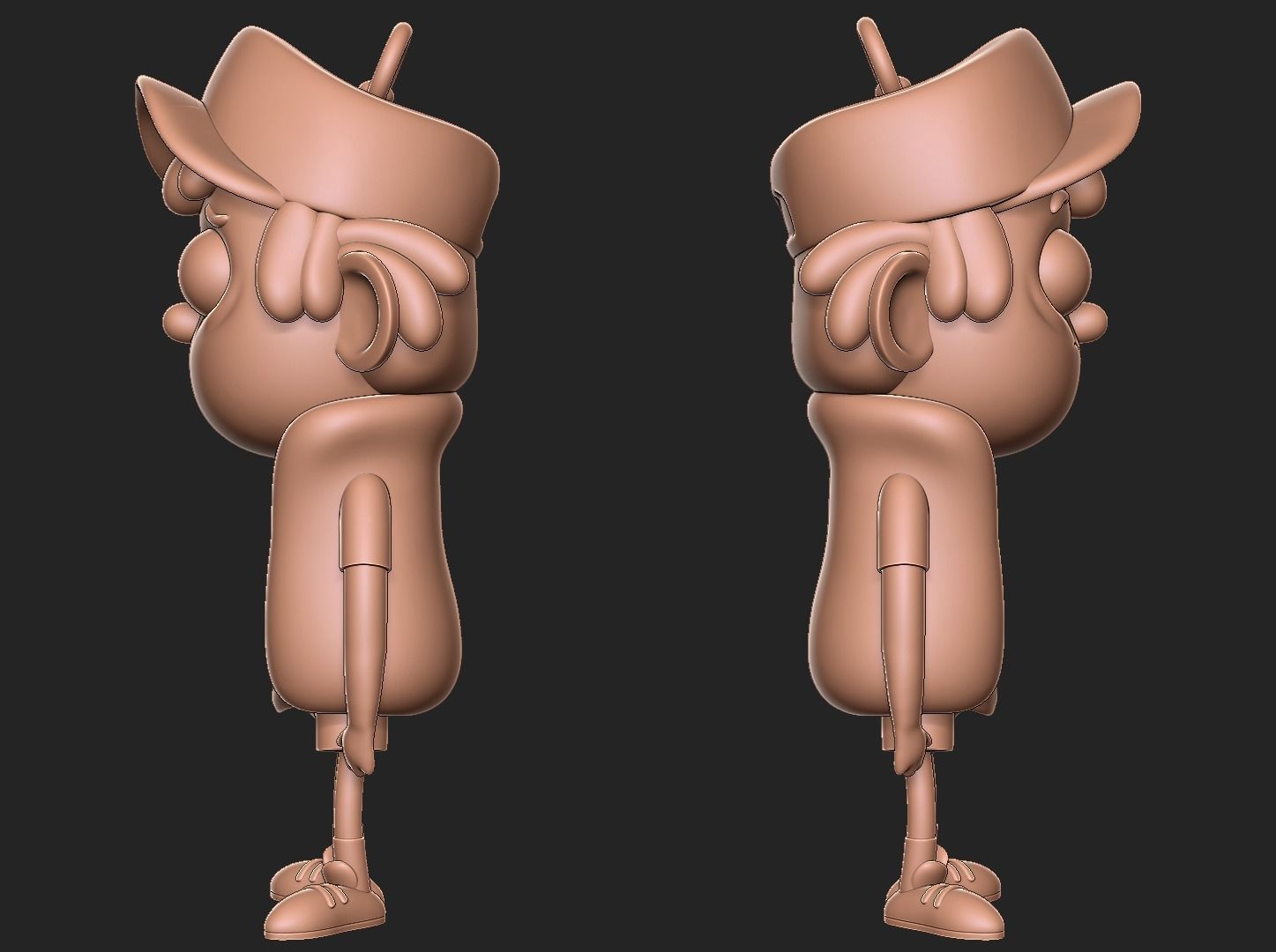 Dipper Gravity Falls Keychain 3D print model_4