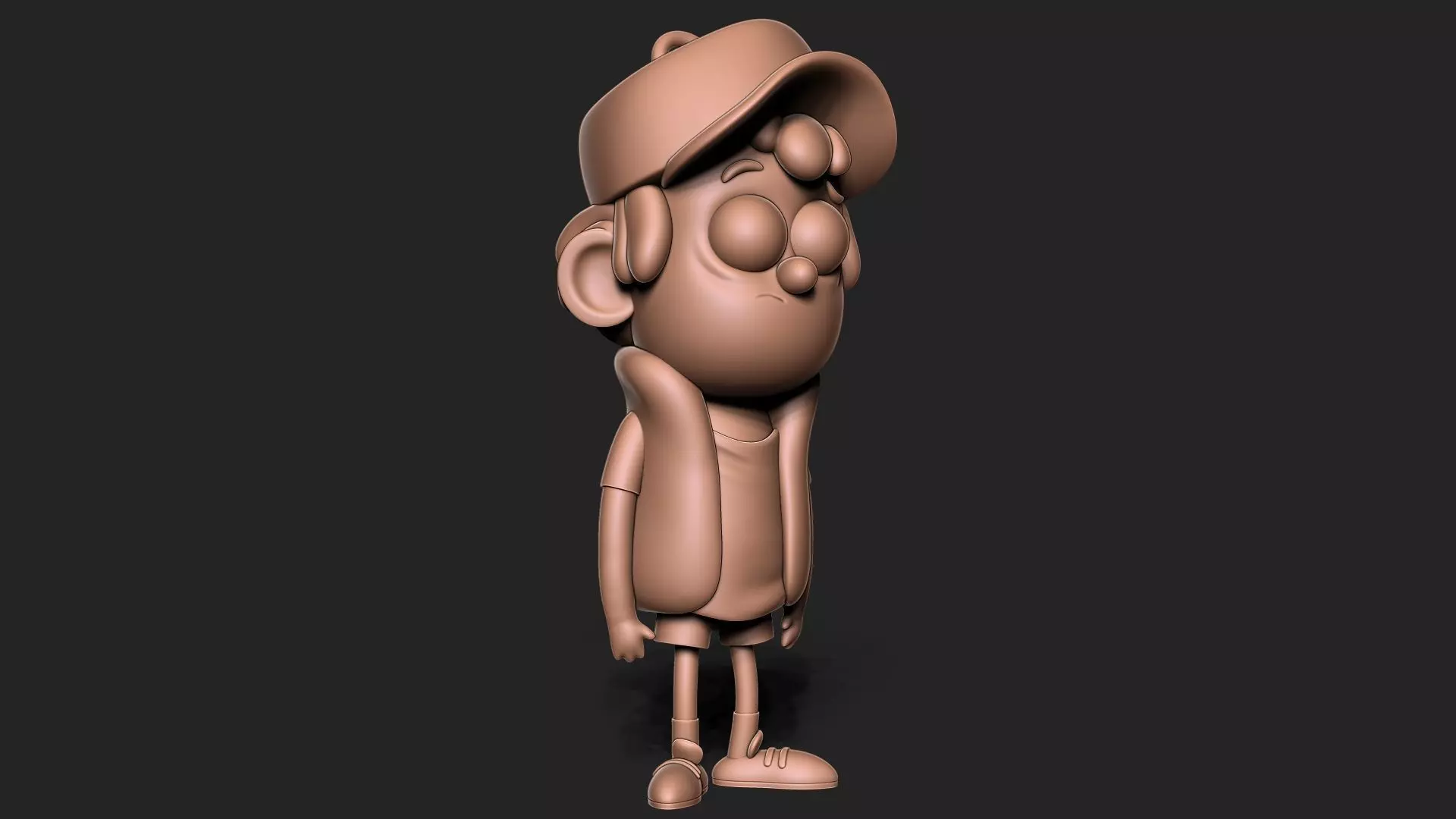 Dipper Gravity Falls Keychain 3D print model_0