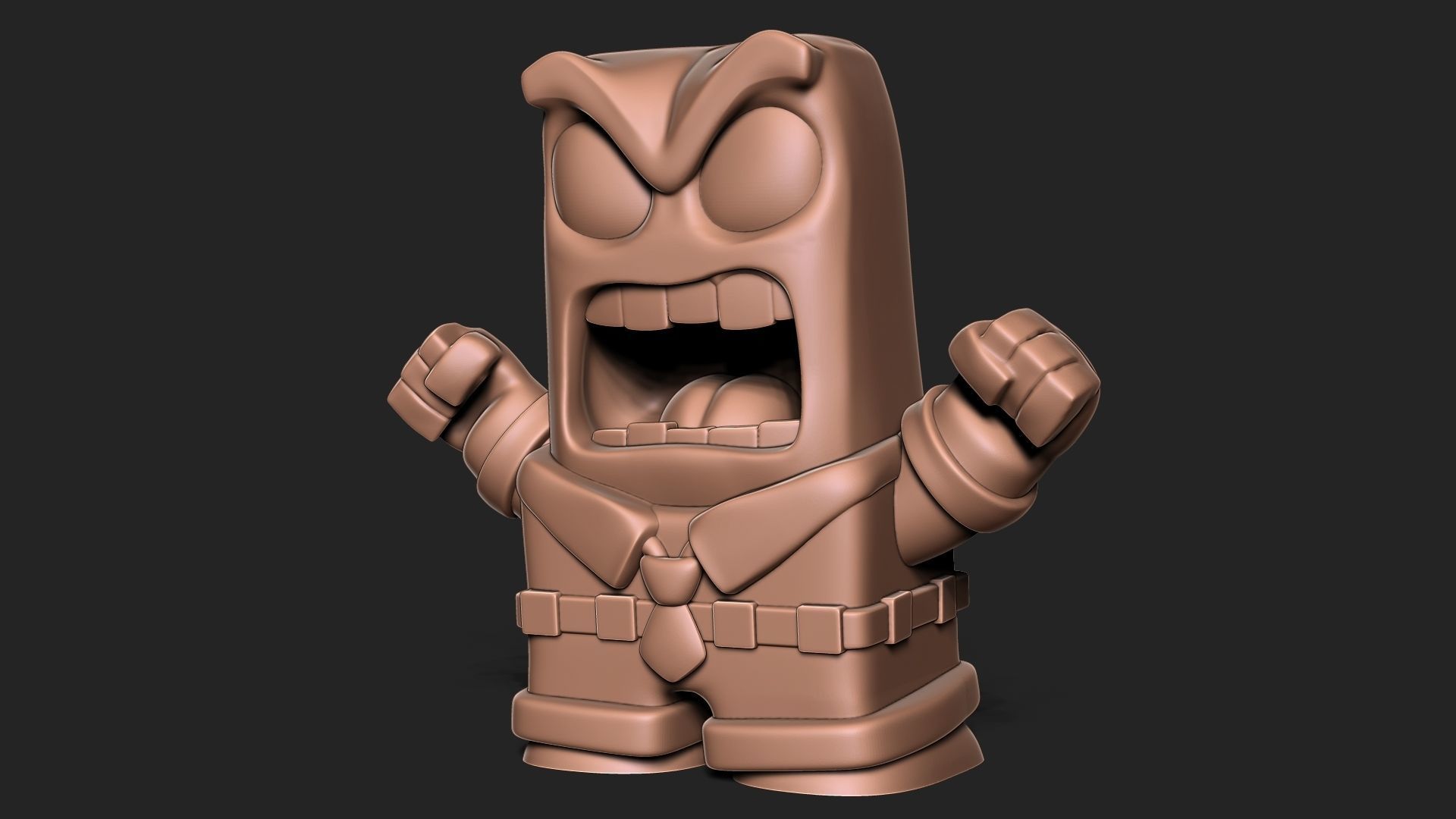 Anger sculpture 3D model 3D printable | CGTrader
