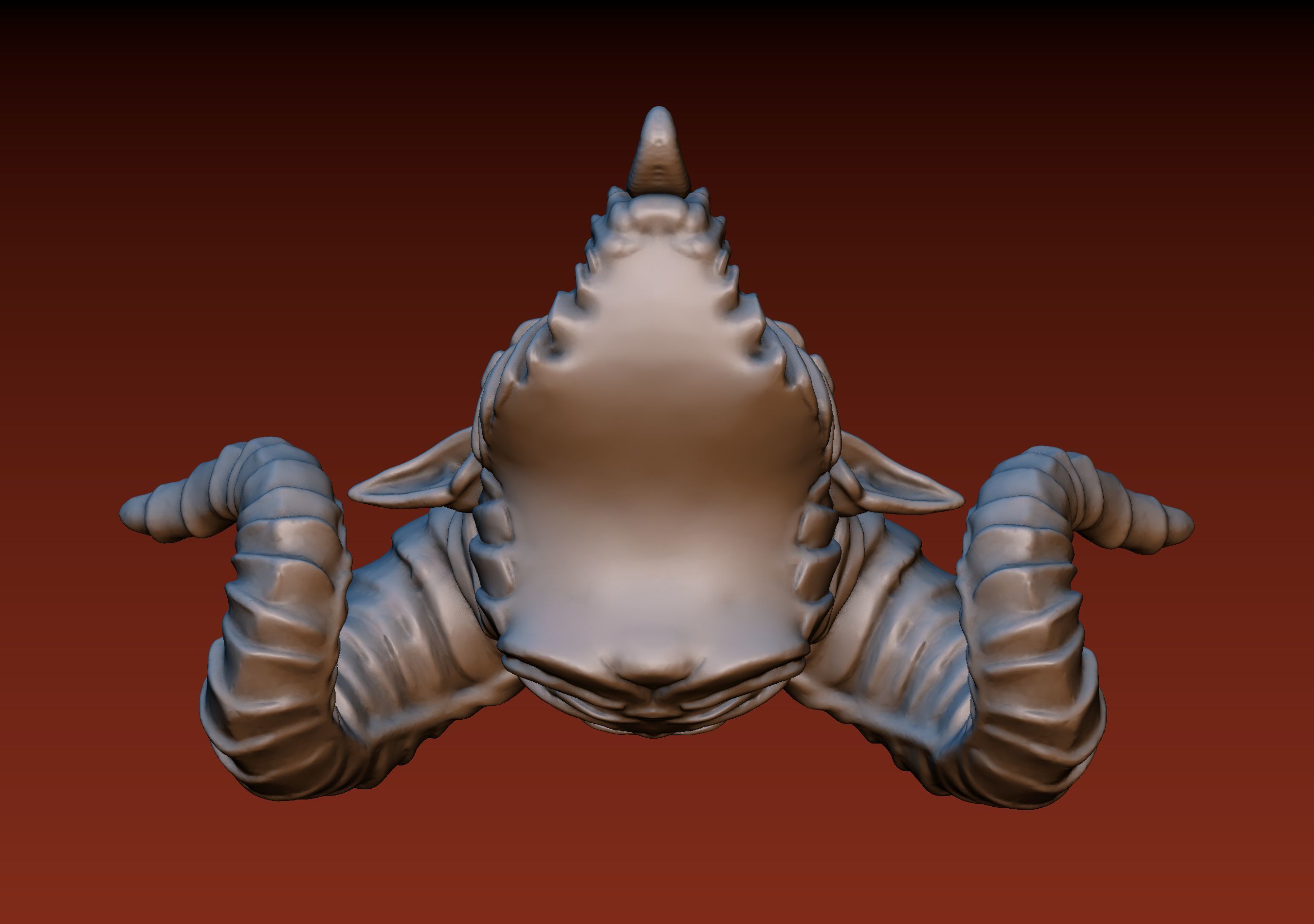 Demon Head 3D print model_15