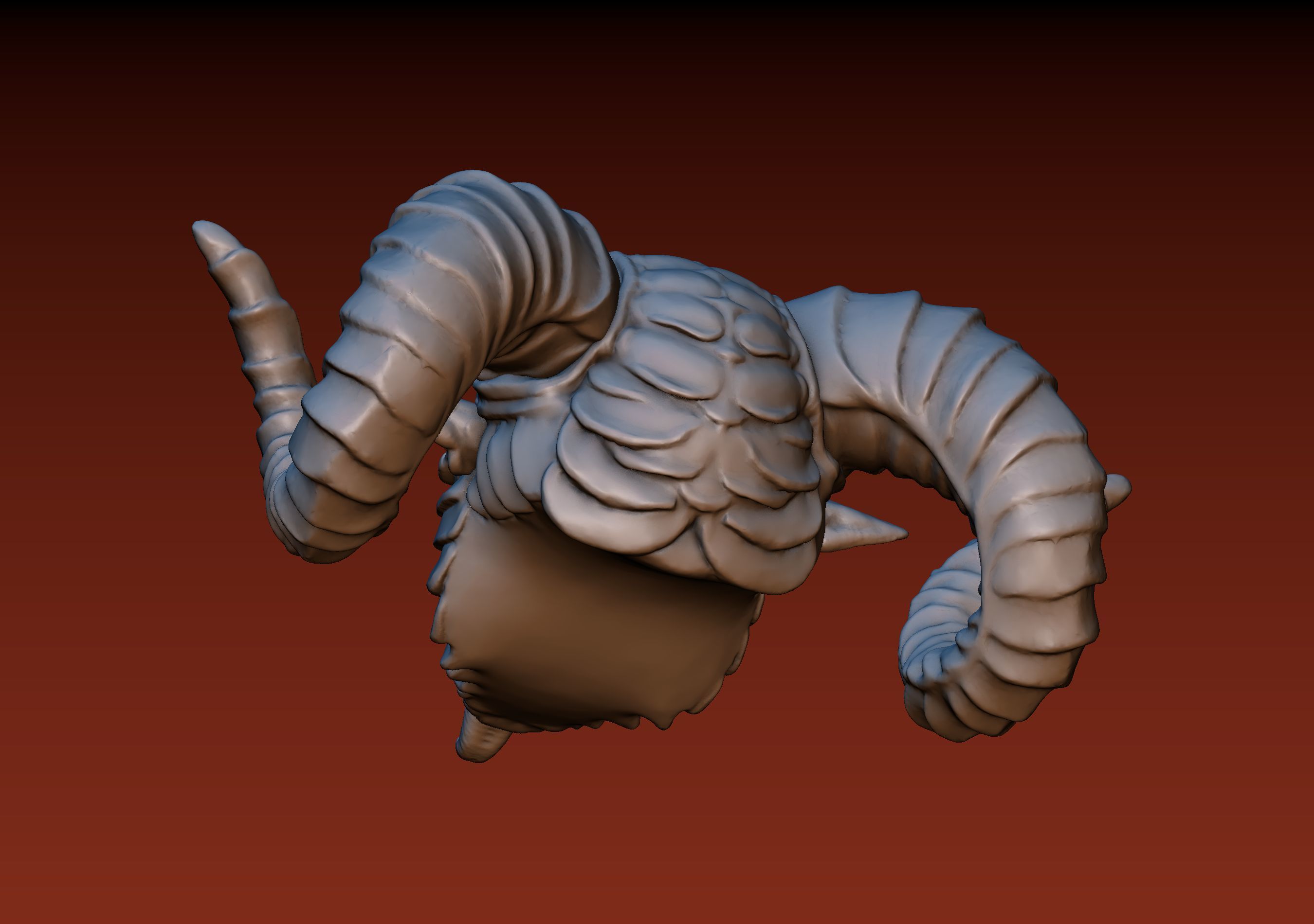 Demon Head 3D print model_18