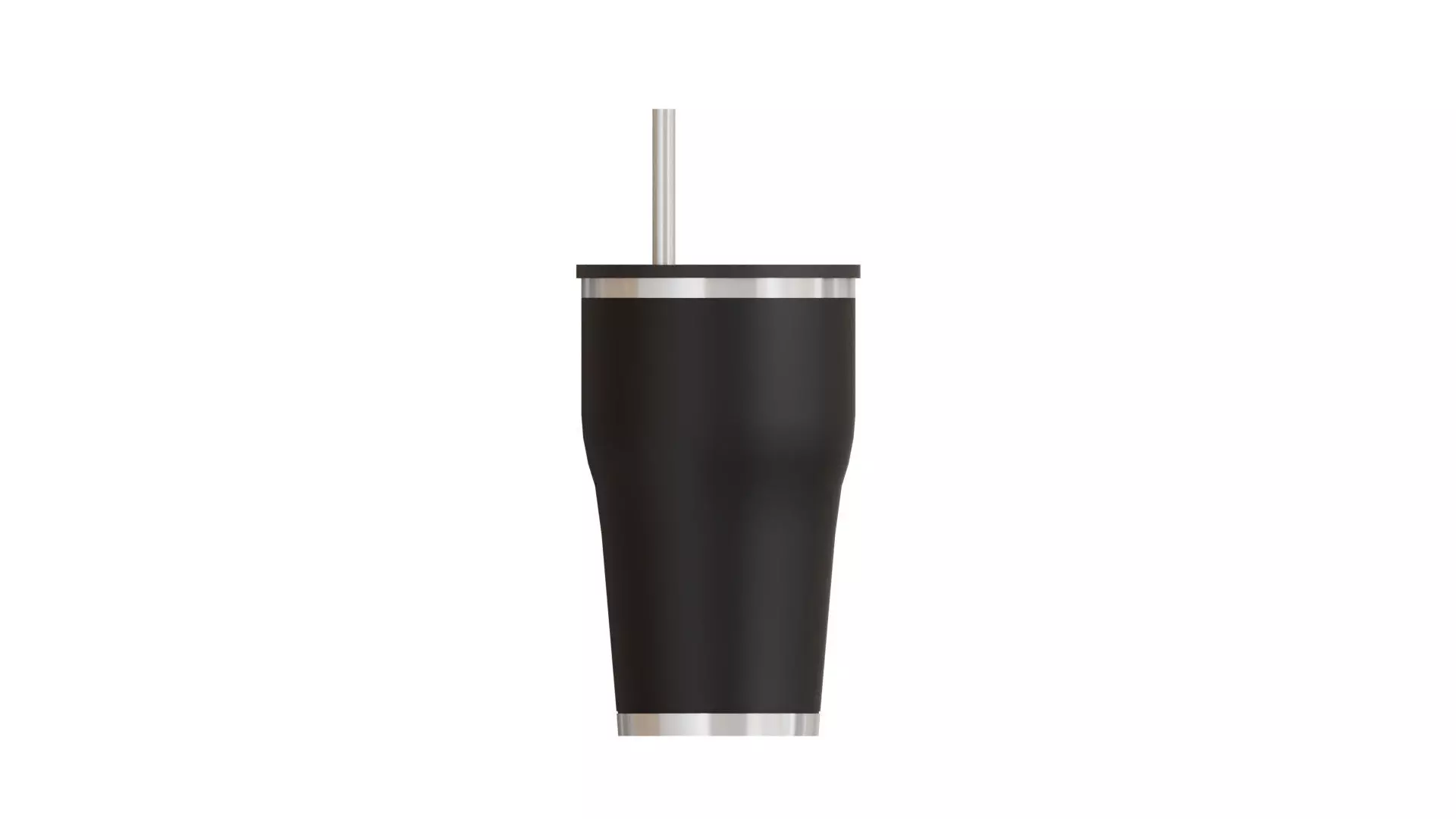 Thermos black stainless Free low-poly 3D model