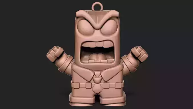 Anger - Inside out keychain 3D print model