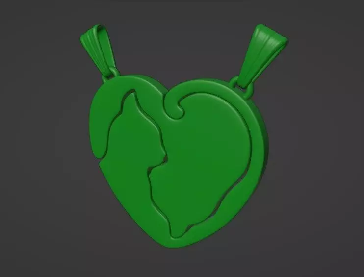 CAT necklace Free 3D print model