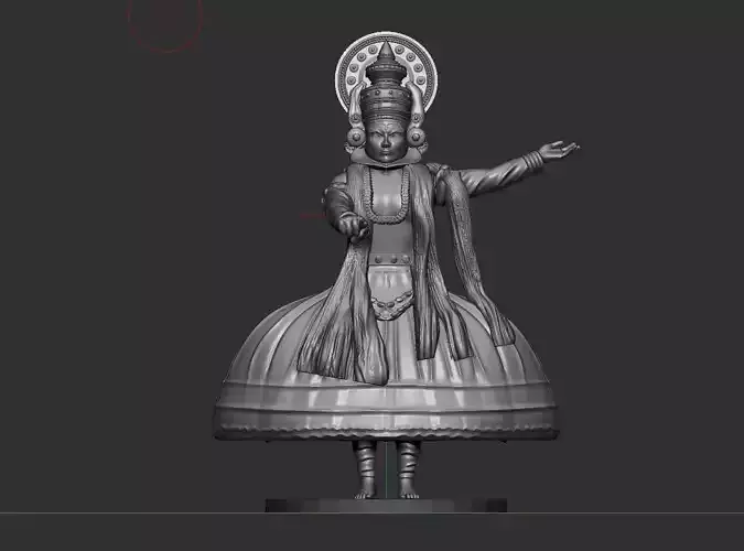 Kathakali dance  3D model