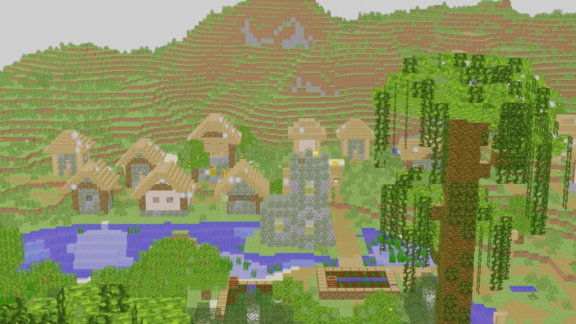 Minecraft Village 3D model_36