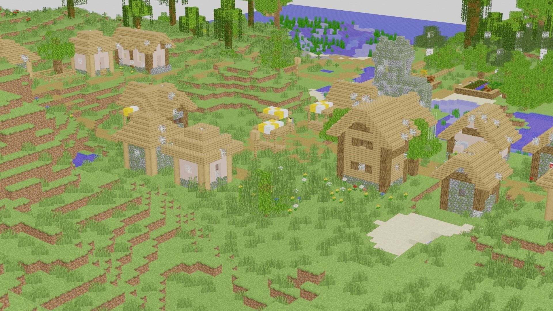Minecraft Village 3D model_20