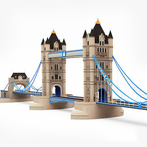 London Tower Bridge 3D model