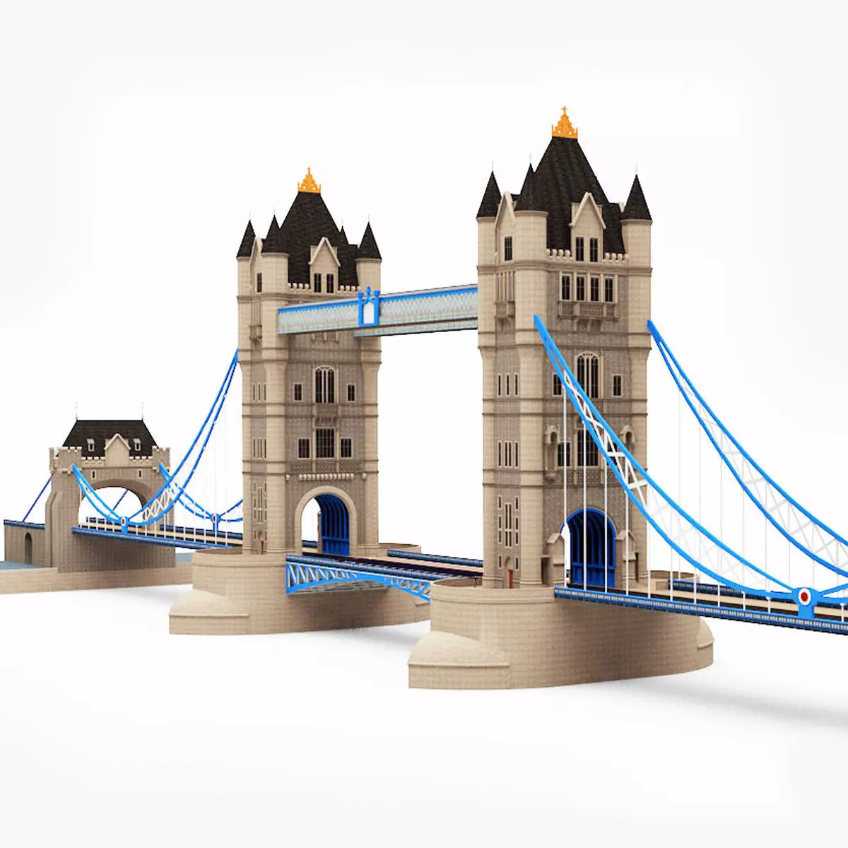 London Tower Bridge 3D model_0