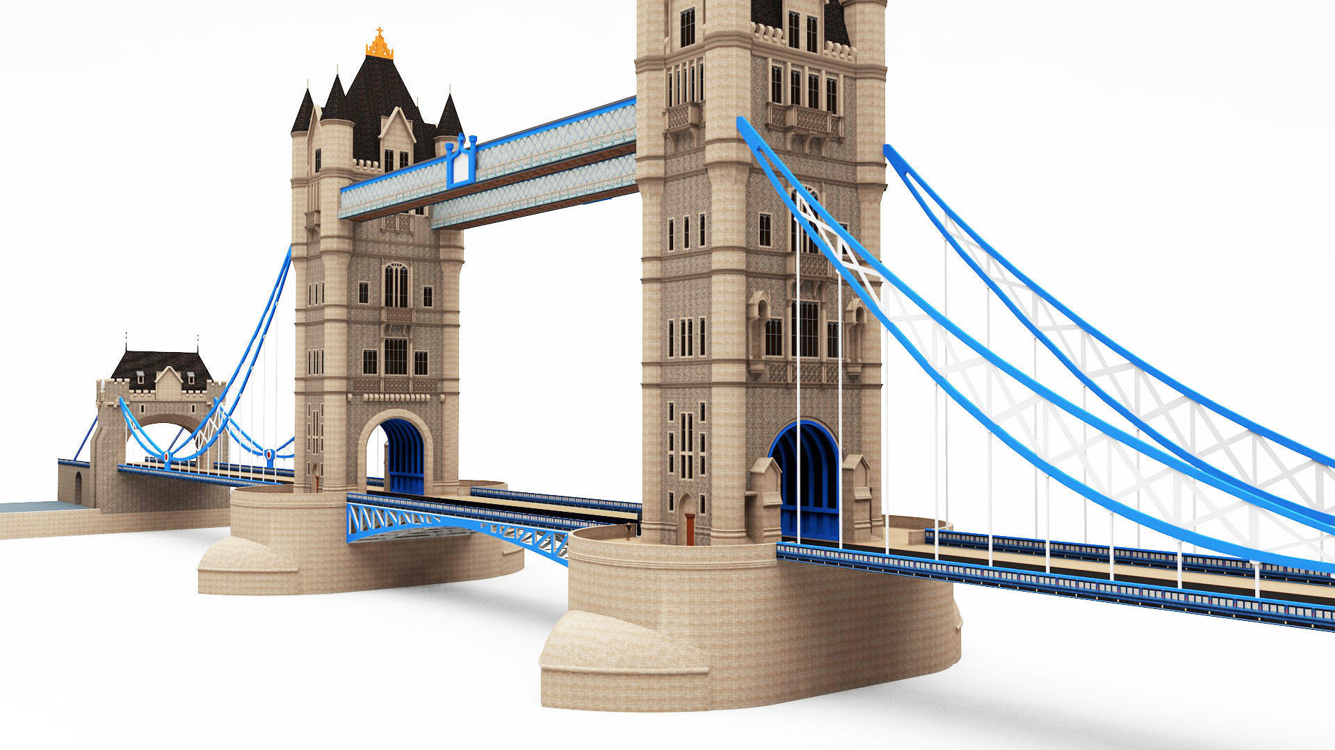 London Tower Bridge 3D model_3