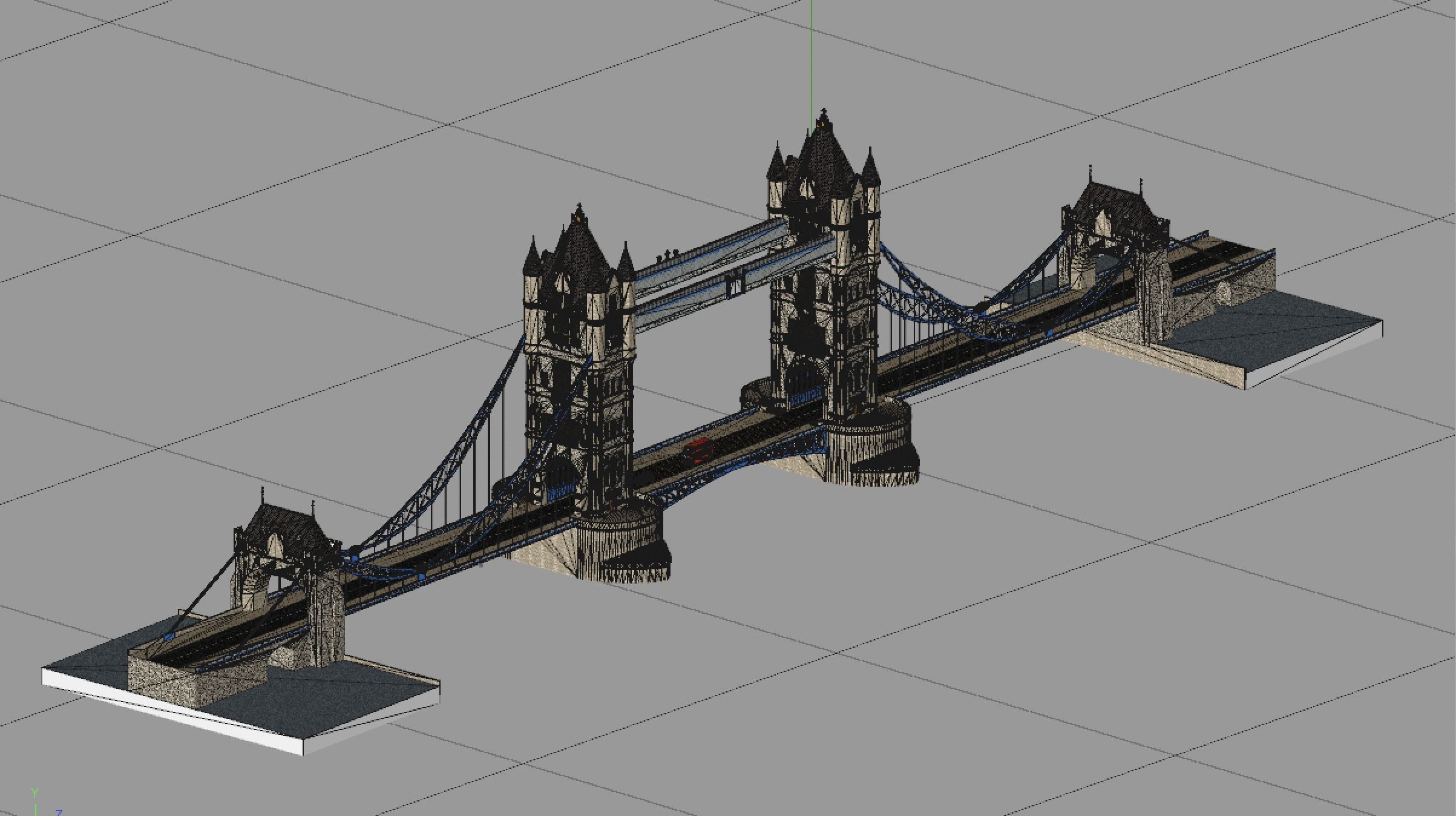 London Tower Bridge 3D model_6