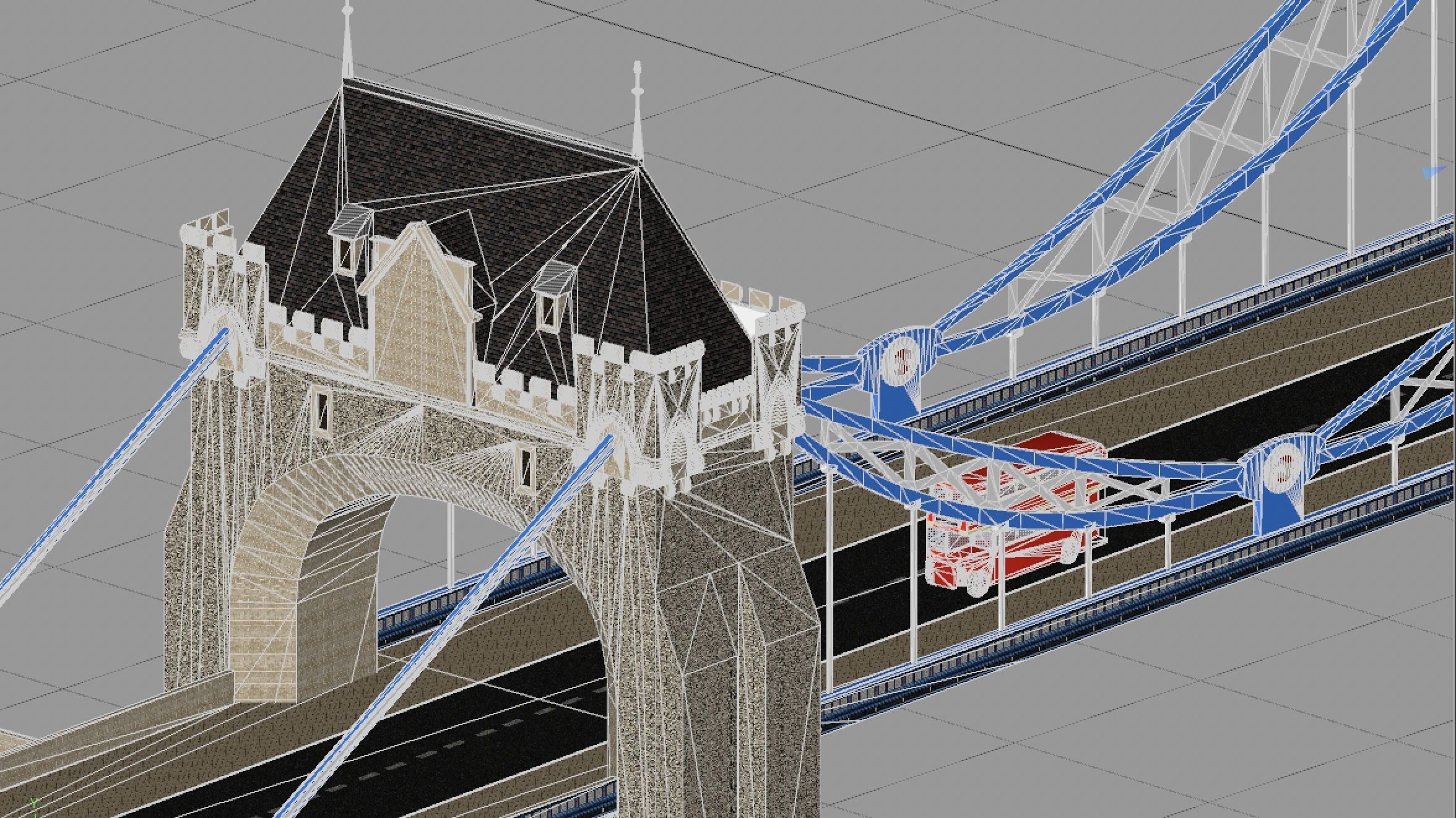 London Tower Bridge 3D model_9