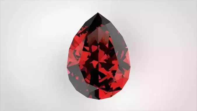 Pear-shaped gemstone