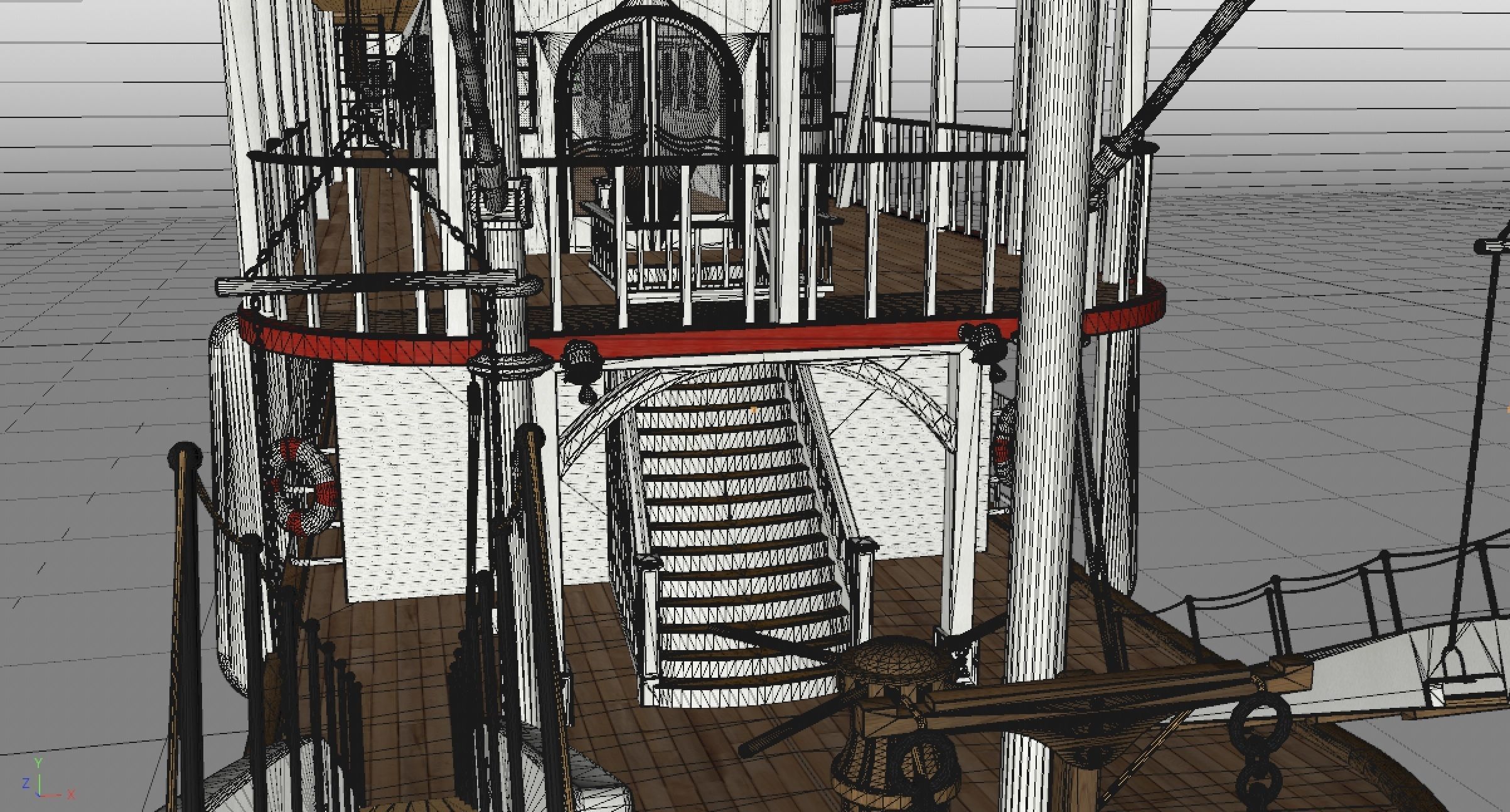 Mississippi River Boat Paddle Steamer 3D 3D model | CGTrader