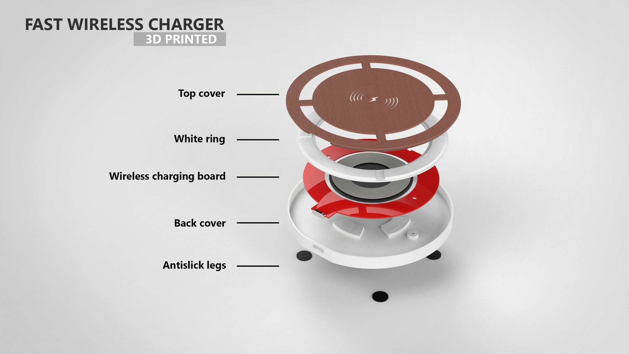 WIRELESS CHARGER for android and ios phones 3D print model_7