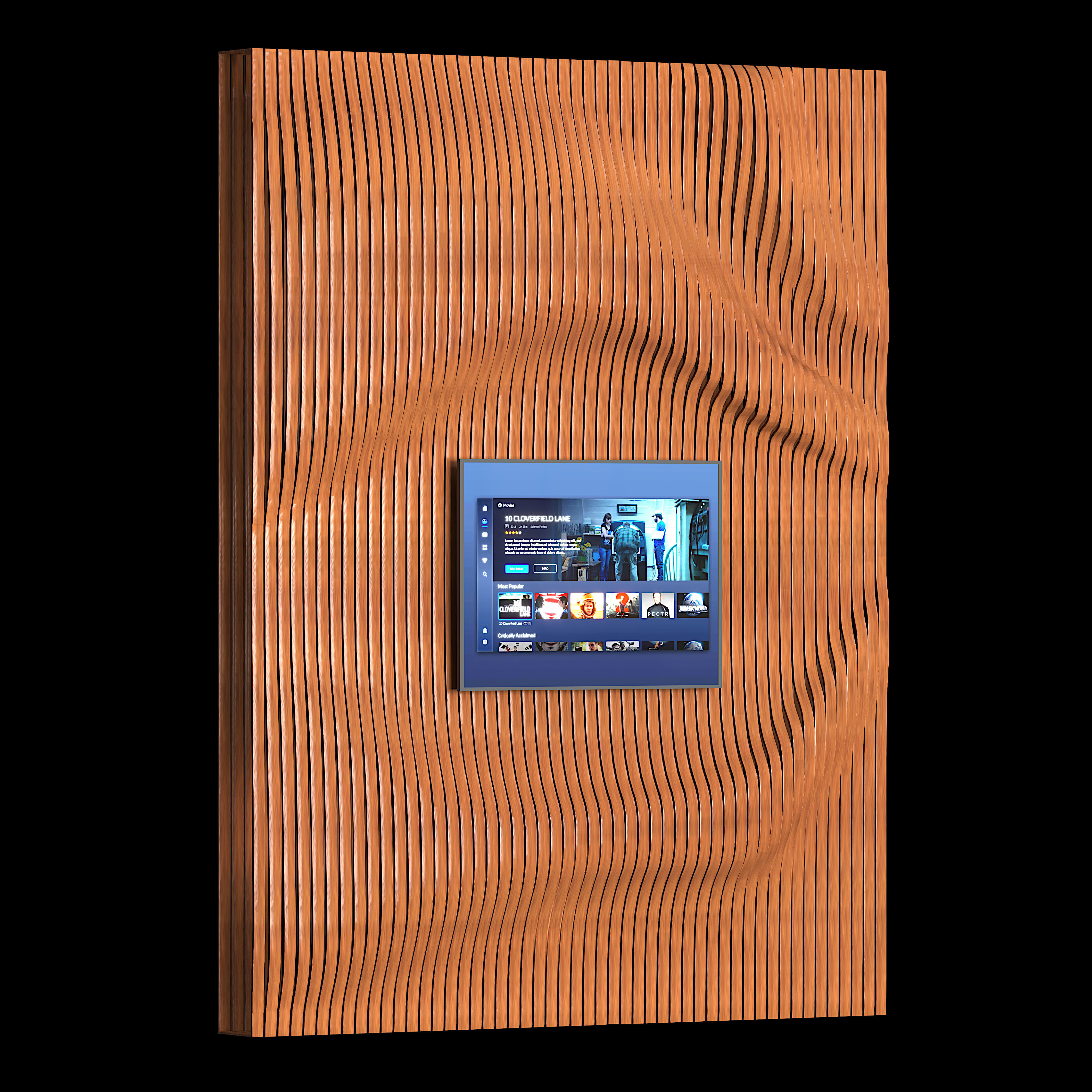 Parametric wall design Free 3D model_1