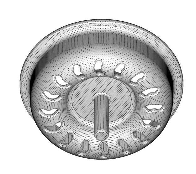 Brass Kitchen Strainer Plug 3D model_4