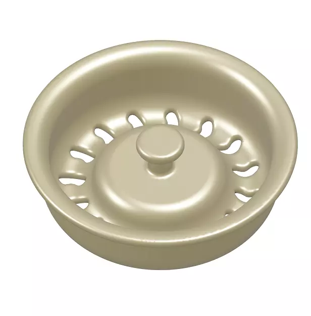 Brass Kitchen Strainer Plug 3D model_0