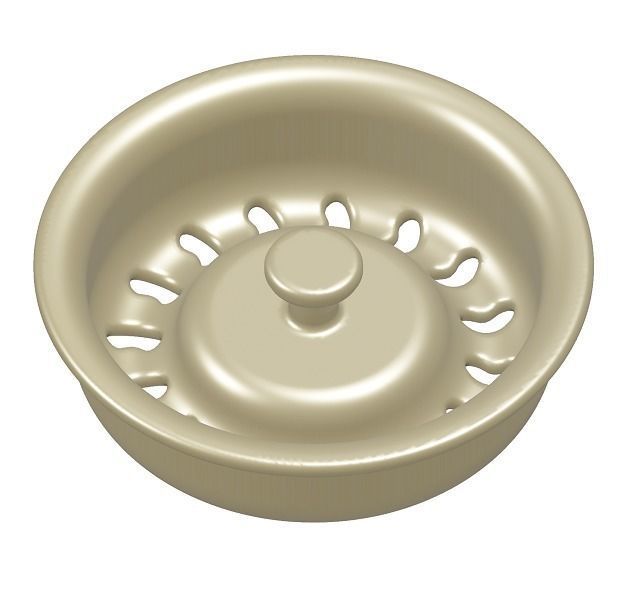 Brass Kitchen Strainer Plug 3D model_1