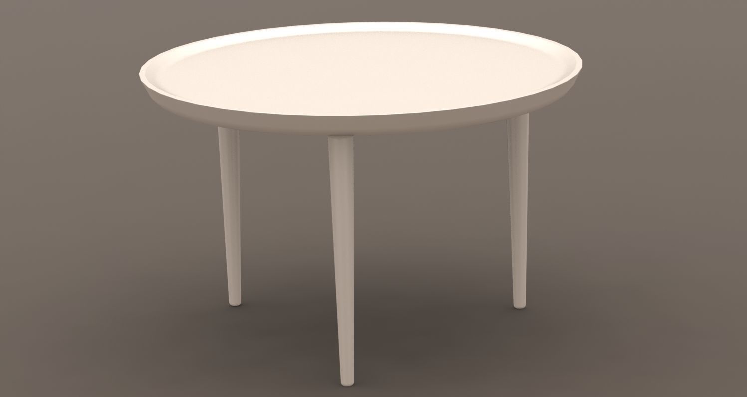 Coffee table  3D print model_5