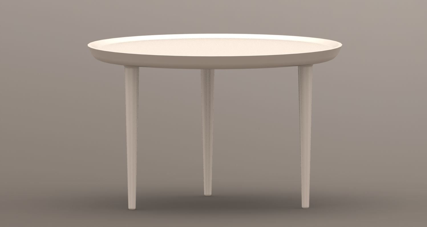Coffee table  3D print model_3