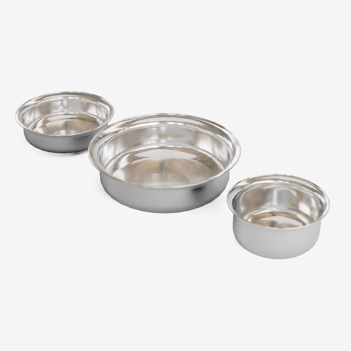 Iron Feeder For Pets 3 Type Low-poly 3D model_6