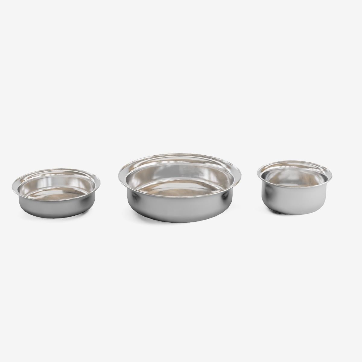 Iron Feeder For Pets 3 Type Low-poly 3D model_1