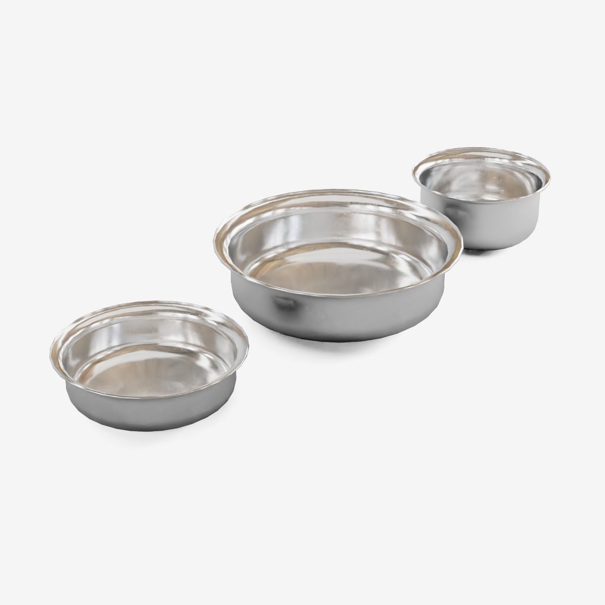 Iron Feeder For Pets 3 Type Low-poly 3D model_4