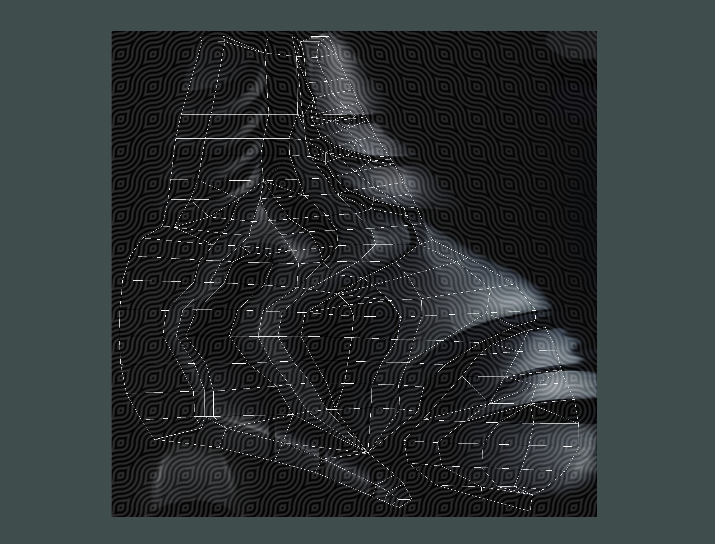 Low Poly Alien Cyborg Trooper Soldier UFO Low-poly 3D model_24