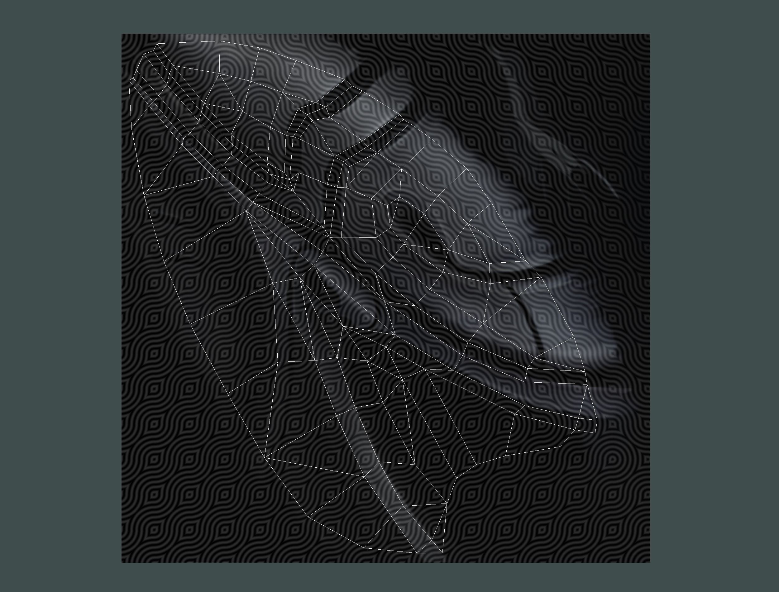 Low Poly Alien Cyborg Trooper Soldier UFO Low-poly 3D model_23