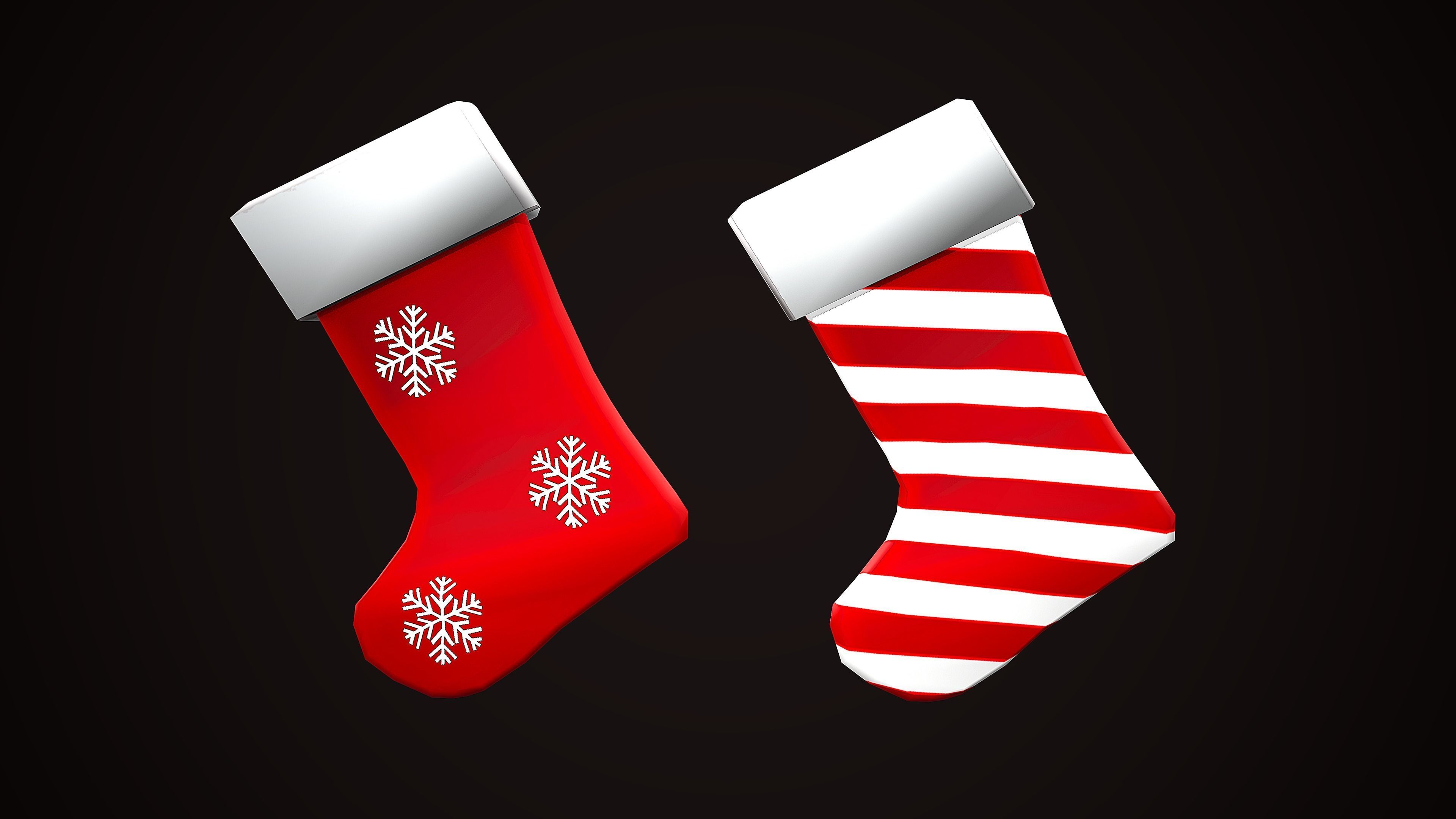 CHRISTMAS PACK DECORATION PROPS - CARTOON STYLIZED 3D Model Collection_41