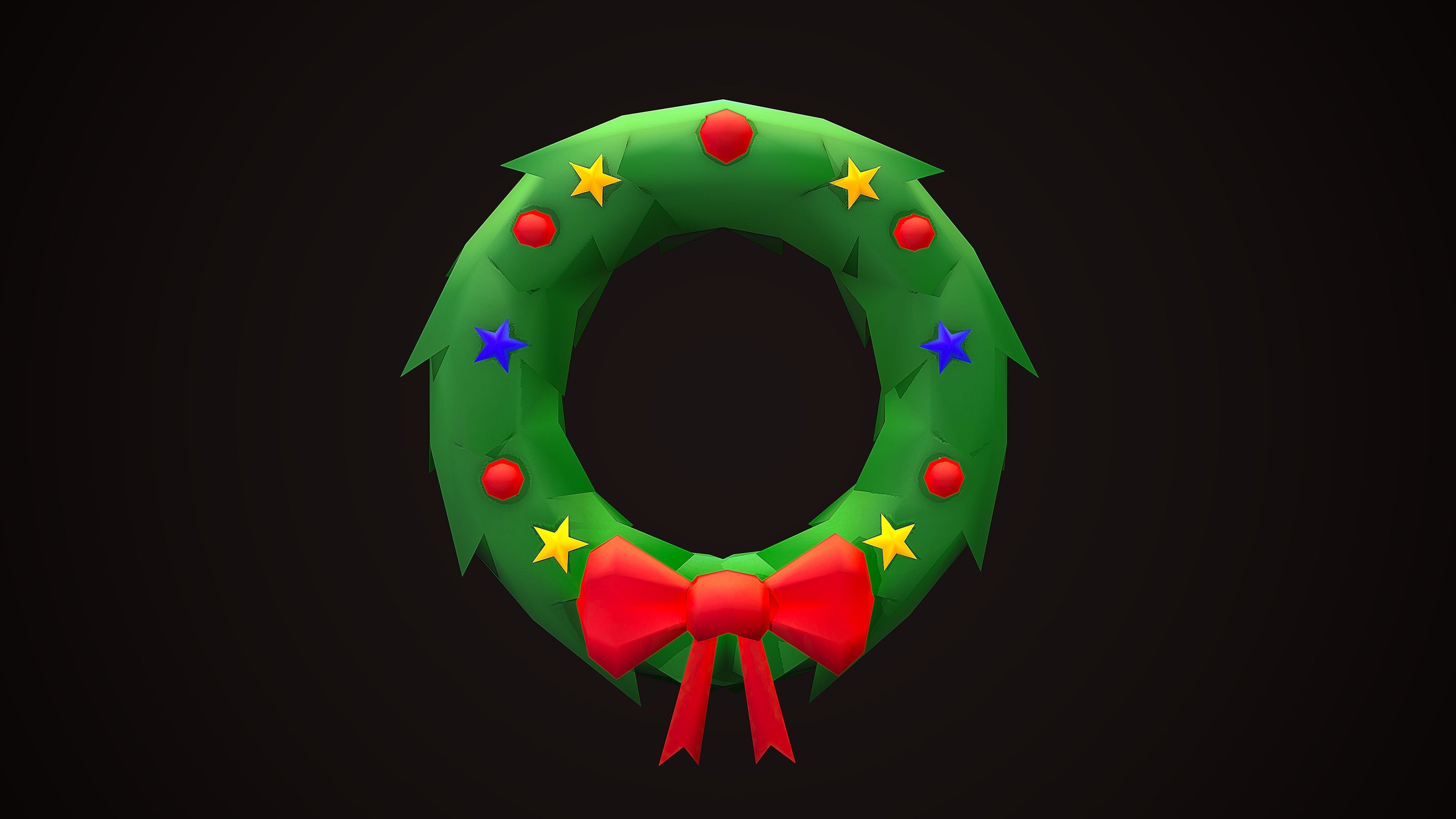 CHRISTMAS PACK DECORATION PROPS - CARTOON STYLIZED 3D Model Collection_16