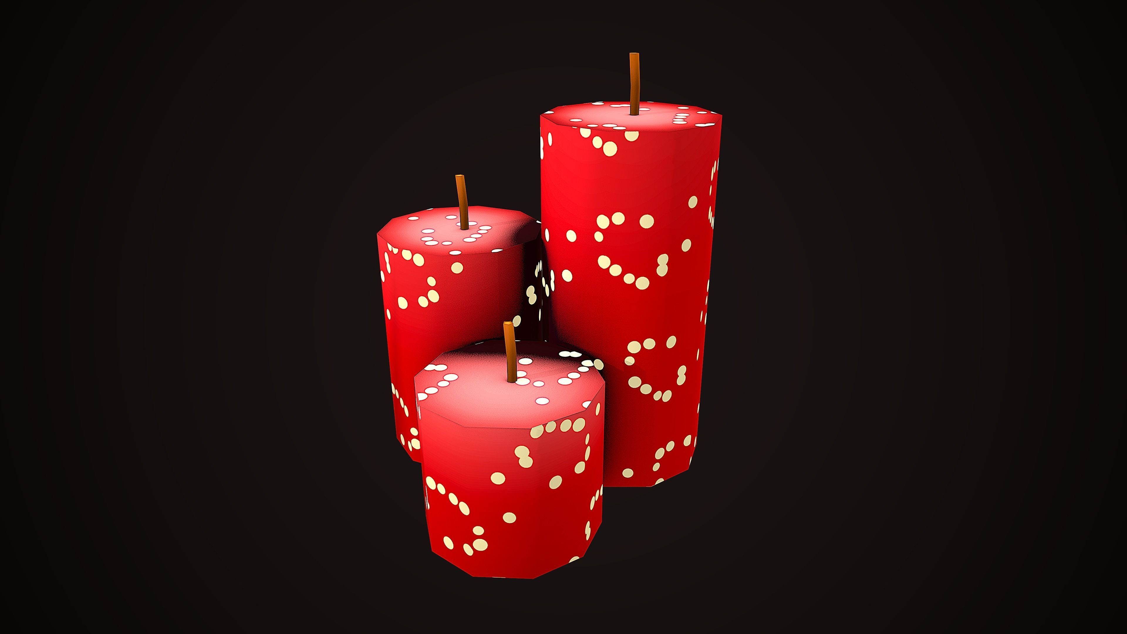 CHRISTMAS PACK DECORATION PROPS - CARTOON STYLIZED 3D Model Collection_38