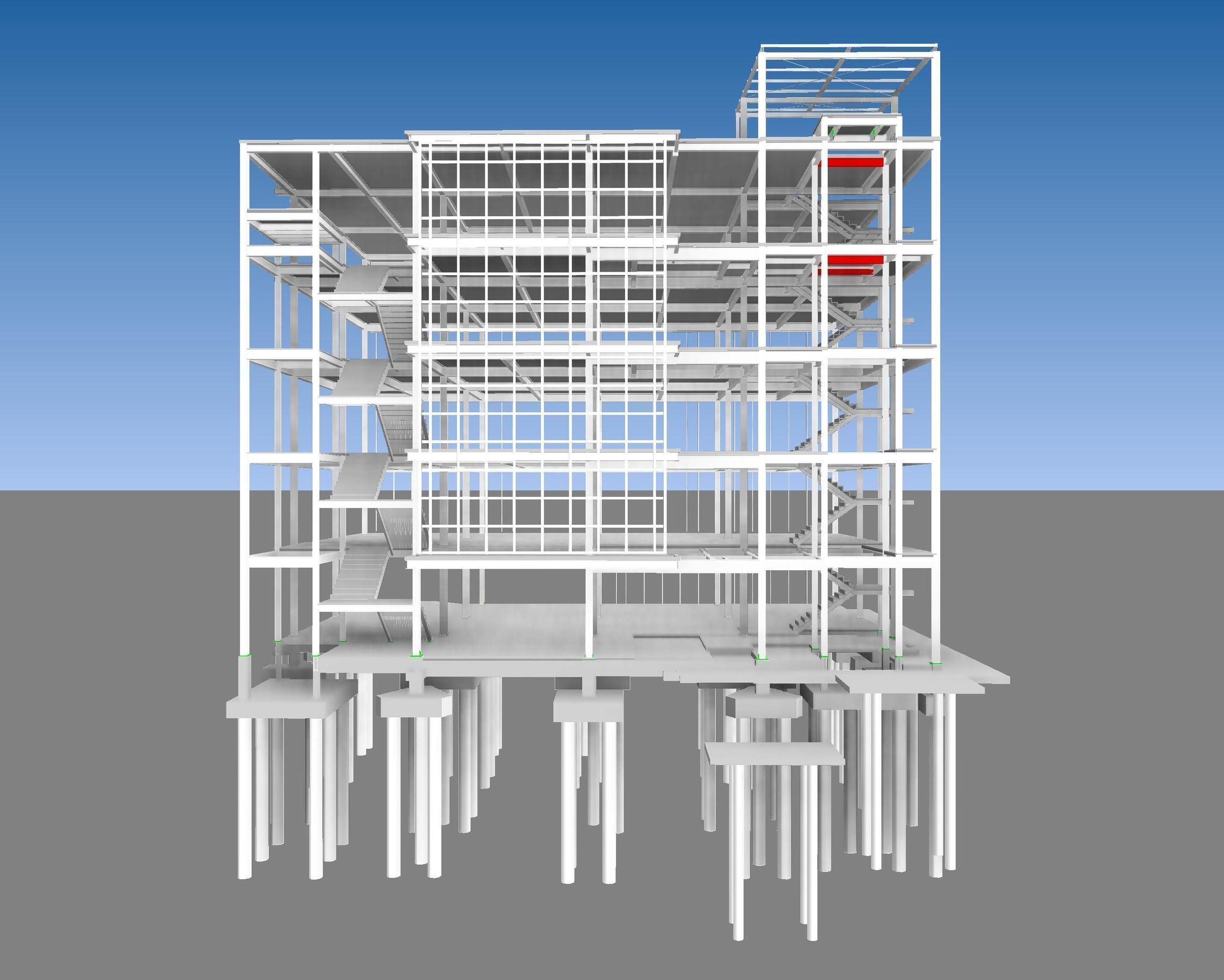 Building in structure by REVIT 3D model_1