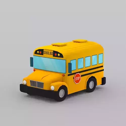 Cartoon School Bus